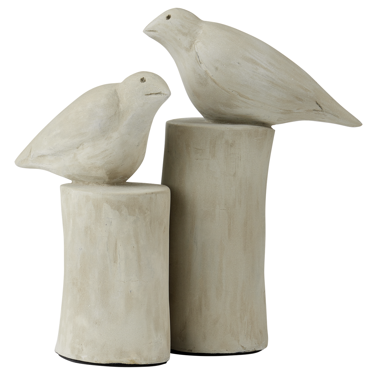 Currey & Co. Concrete Birds Set of 2 2200-0025