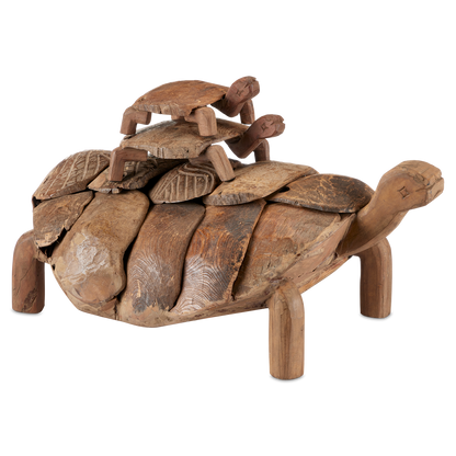 Currey & Co. Turtle Set of 3 Wooden Turtles 1200-0821