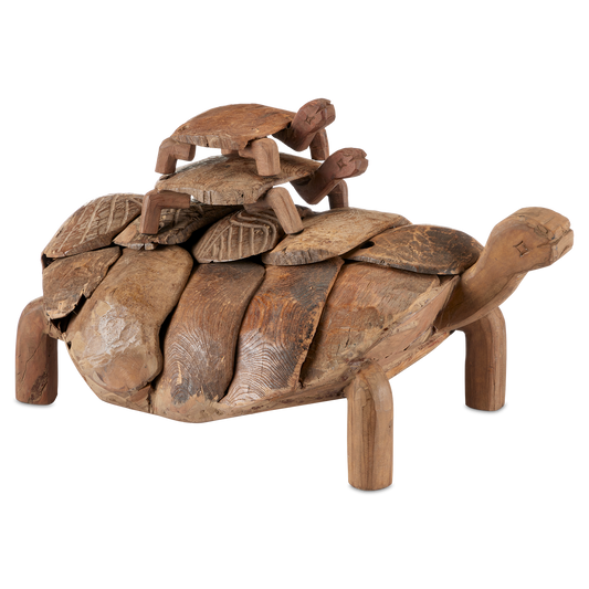 Currey & Co. Turtle Set of 3 Wooden Turtles 1200-0821