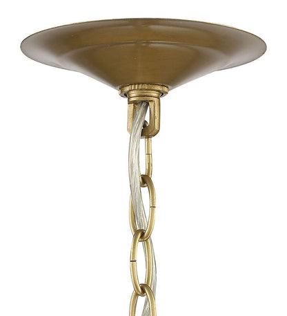 Lumanity Lighting Reverie Brass and Crystal 3-Light Circular Contemporary Chandelier in Brass  L090-0017