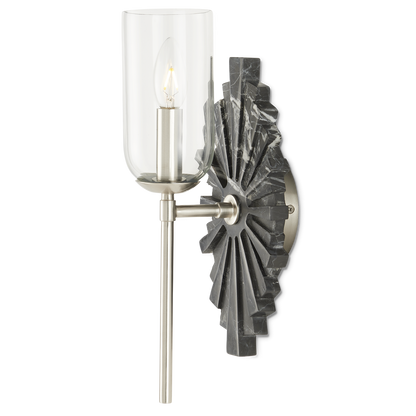 Currey & Co. Benthos Black Wall Sconce 5800-0025