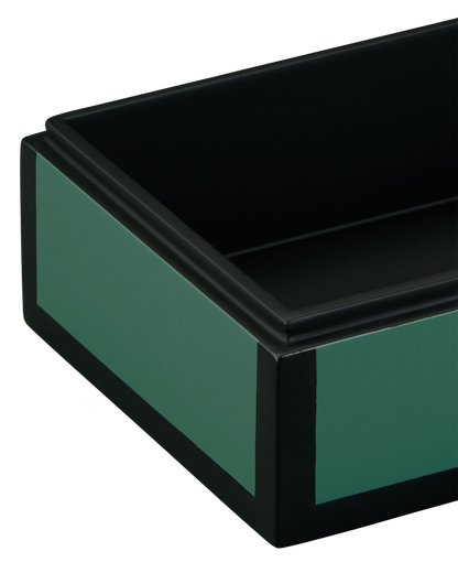 Currey & Co. Green Lacquer Box Set of 2 1200-0906