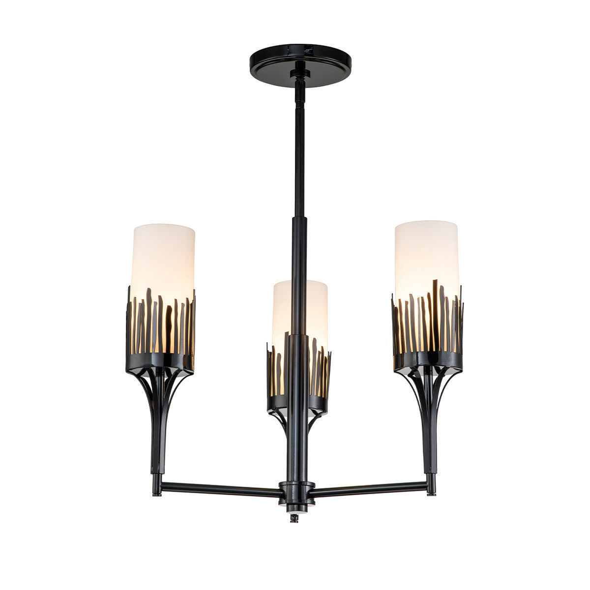 Lucas McKearn Sawgrass 3 Lt Chandelier in Black