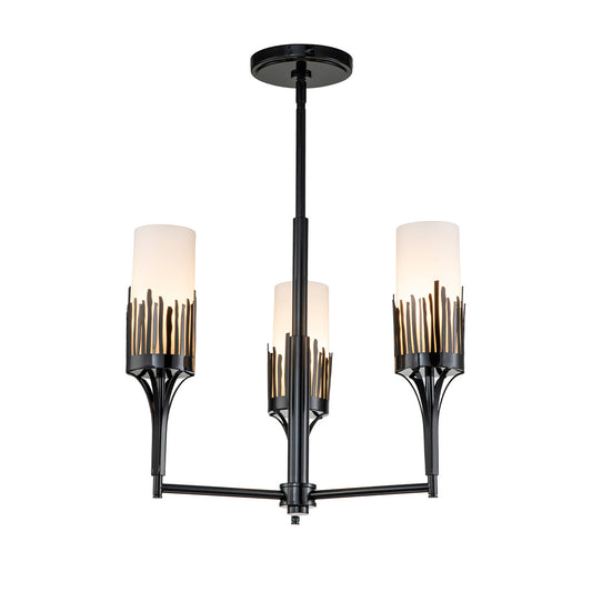 Lucas McKearn Sawgrass 3 Lt Chandelier in Black