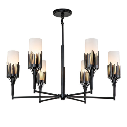 Lucas McKearn Sawgrass 6 Lt Chandelier in Black