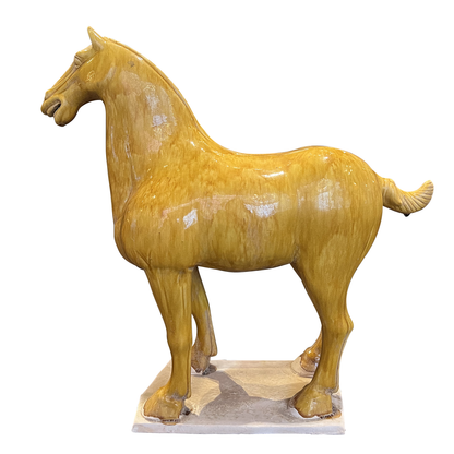 Currey & Co. Tang Dynasty Large Persimmon Horse 1200-0779