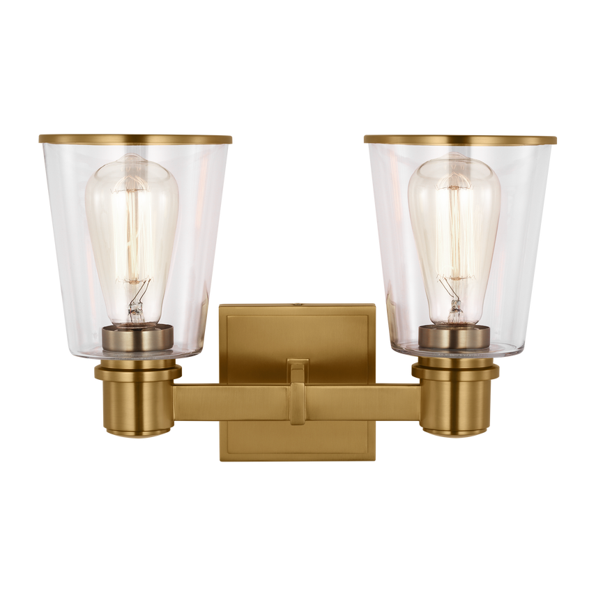 Visual Comfort Studio Chapman & Myers Alessa 2 - Light Vanity in Burnished Brass CV1032BBS