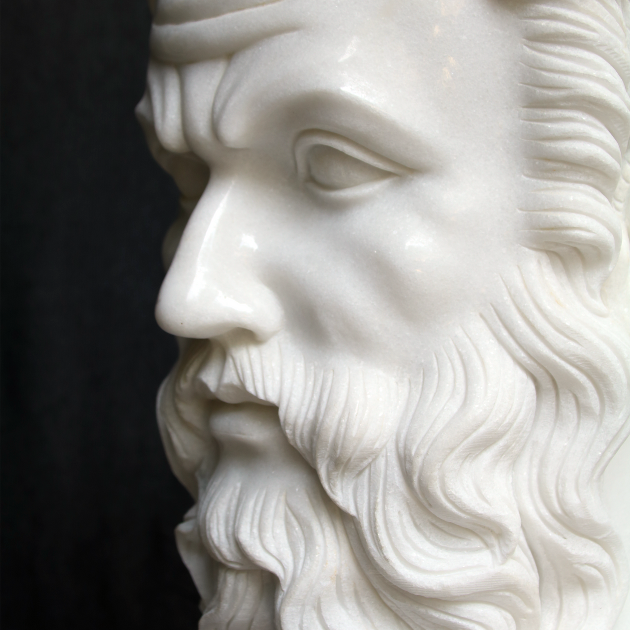 Currey & Co. Hector Marble Bust Sculpture 1200-0665