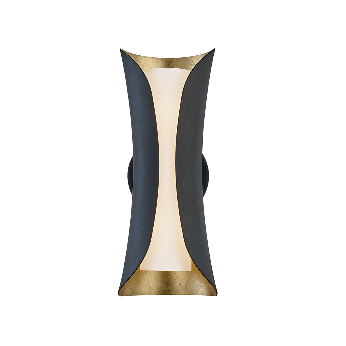 Mitzi 2 Light Wall Sconce in Gold Leaf/Black H315102-GL/BK