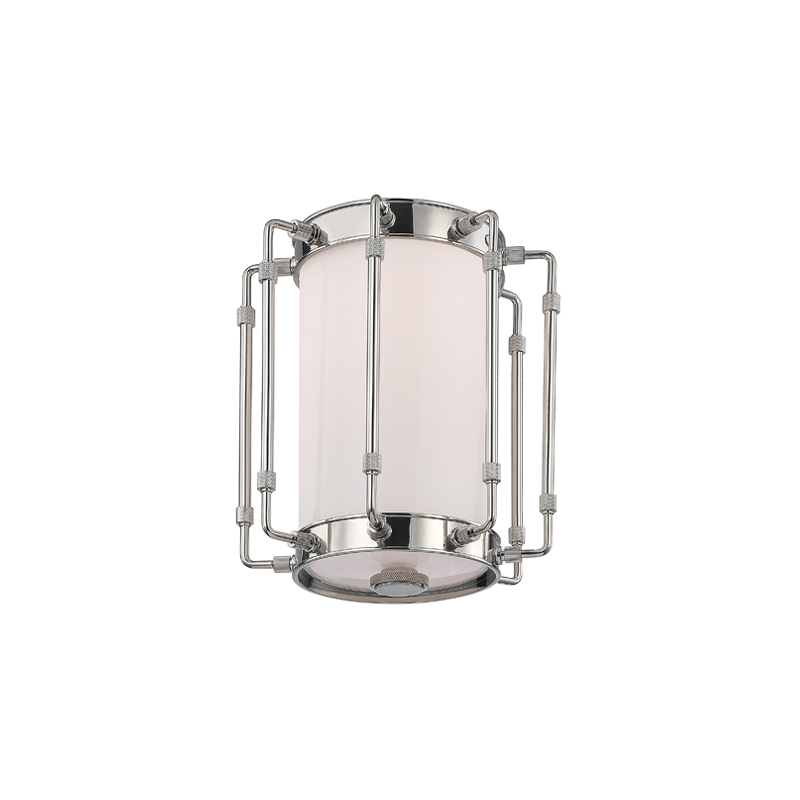 Hudson Valley Lighting Hyde Park Flush Mount in Polished Nickel 9709-PN