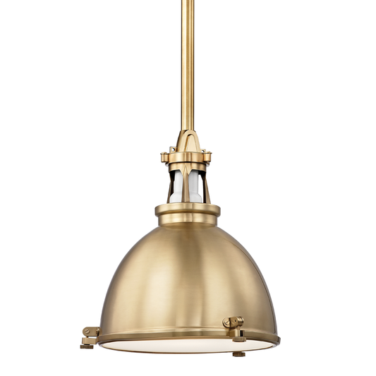 Hudson Valley Lighting Massena Pendant in Aged Brass 4614-AGB