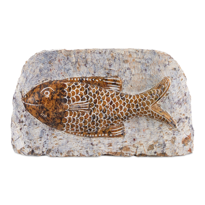 Currey & Co. 5" Marble Fish 1200-0850