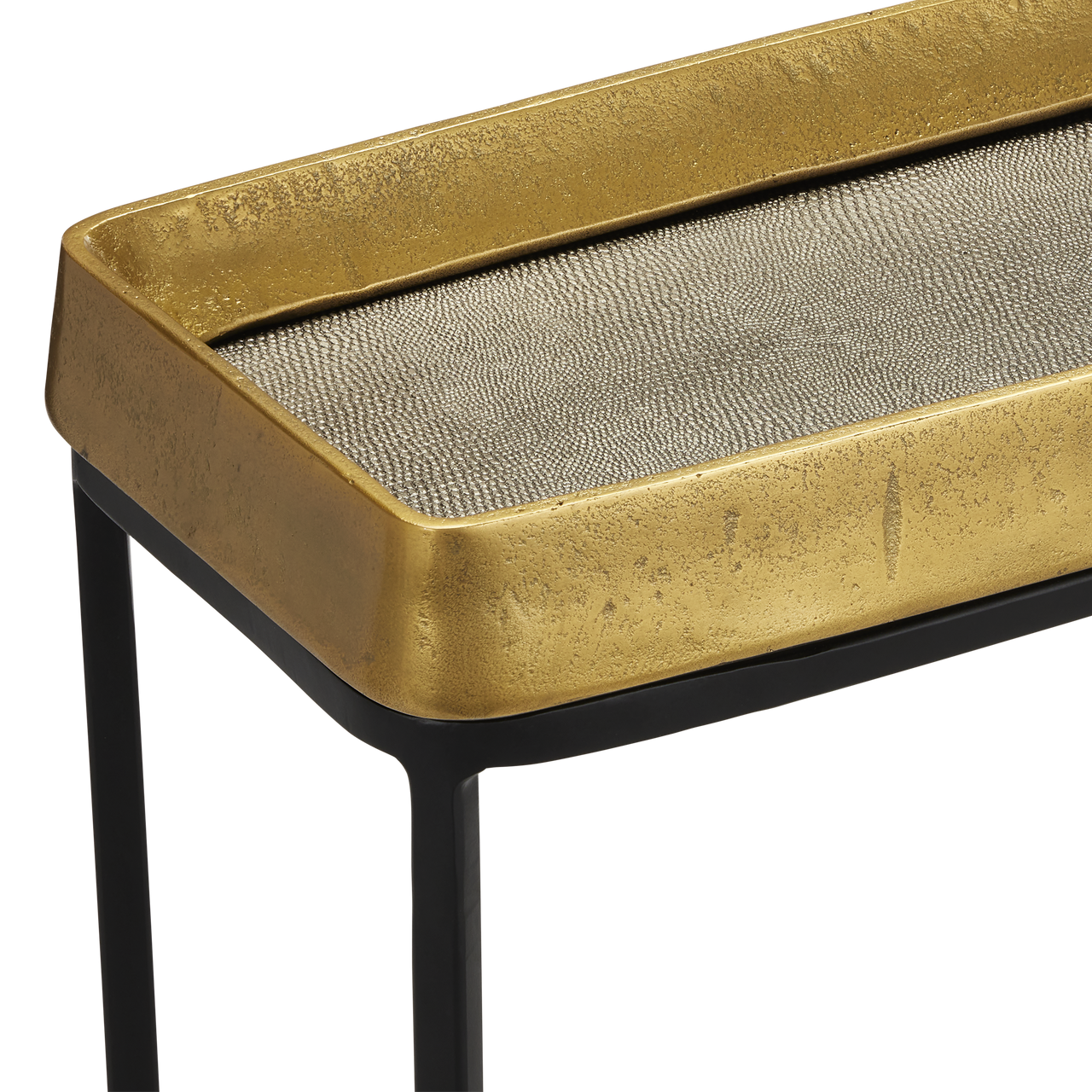 Currey & Co. Tanay Brass Side Table 4000-0148