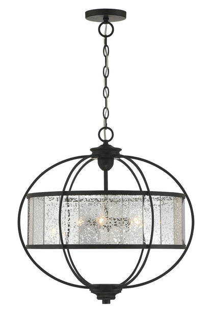 Lumanity Lighting Arwen 3-Light Glass Orb Chandelier in Painted Oil Rubbed Bronze  L098-0001