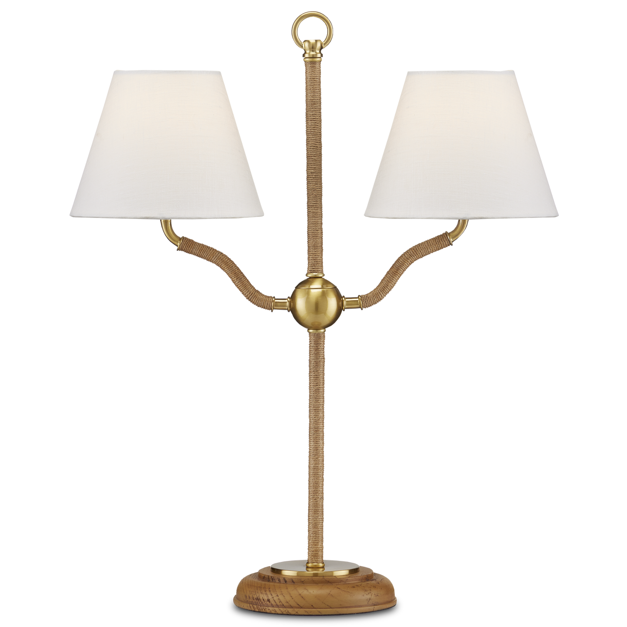 Currey & Co. 22.25" Sirocco 2-Light Desk Lamp 6000-0873