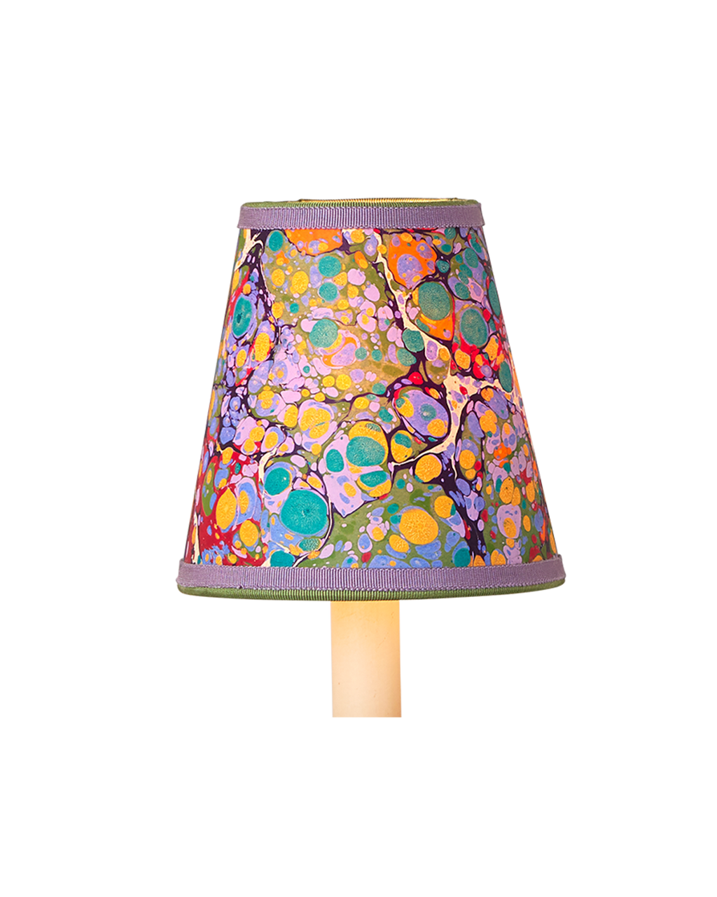 Currey & Co Marble Multi-Color Paper Tapered Chandelier Shade in Multicolor 0900-0033