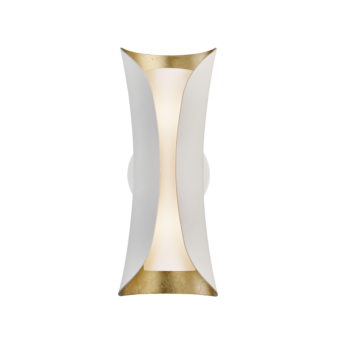 Mitzi 2 Light Wall Sconce in Gold Leaf/White H315102-GL/WH