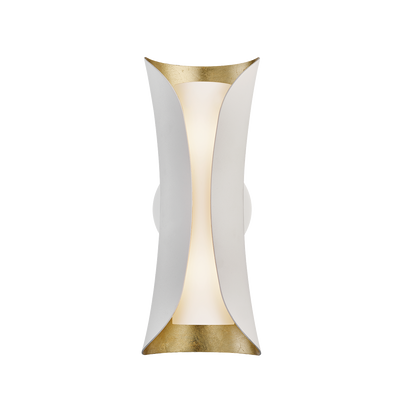 Mitzi 2 Light Wall Sconce in Gold Leaf/White H315102-GL/WH