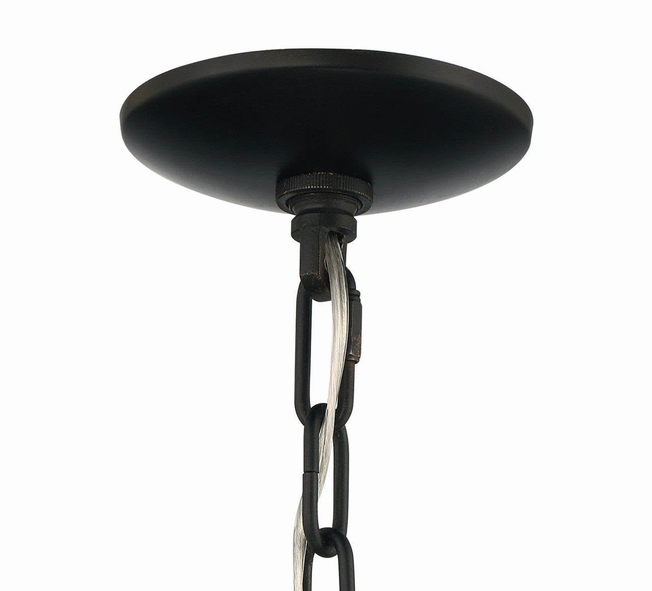 Lumanity Lighting Anson 4-Light Contemporary Statement Chandelier in Painted Oil Rubbed Bronze  L090-0031