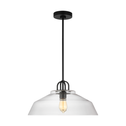 Visual Comfort Studio Thomas O'Brien Capri Wide Pendant in Burnished Brass TP1001BBS/AWT