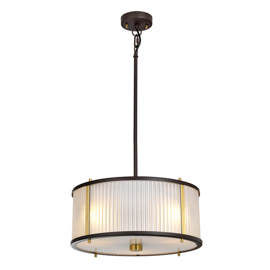 Lucas McKearn Corona 3 Light Pendant in Bronze