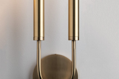 Hudson Valley Lighting Gideon Wall Sconce in Aged Brass 2600-AGB