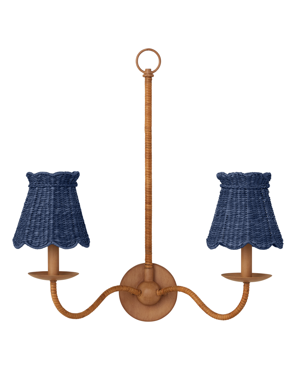 Currey & Co. Annabelle Indigo Tapered Chandelier Shade 0900-0037