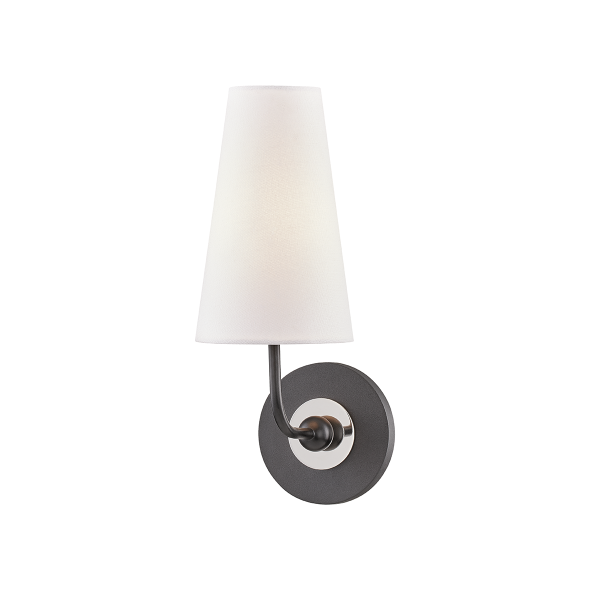 Mitzi 1 Light Wall Sconce in Polished Nickel/Black H318101-PN/BK