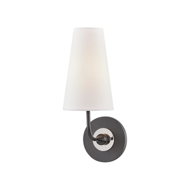 Mitzi 1 Light Wall Sconce in Polished Nickel/Black H318101-PN/BK