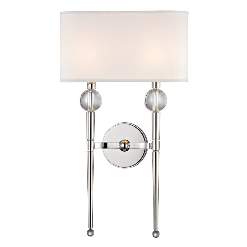 Hudson Valley Lighting Rockland Wall Sconce in Polished Nickel 8422-PN