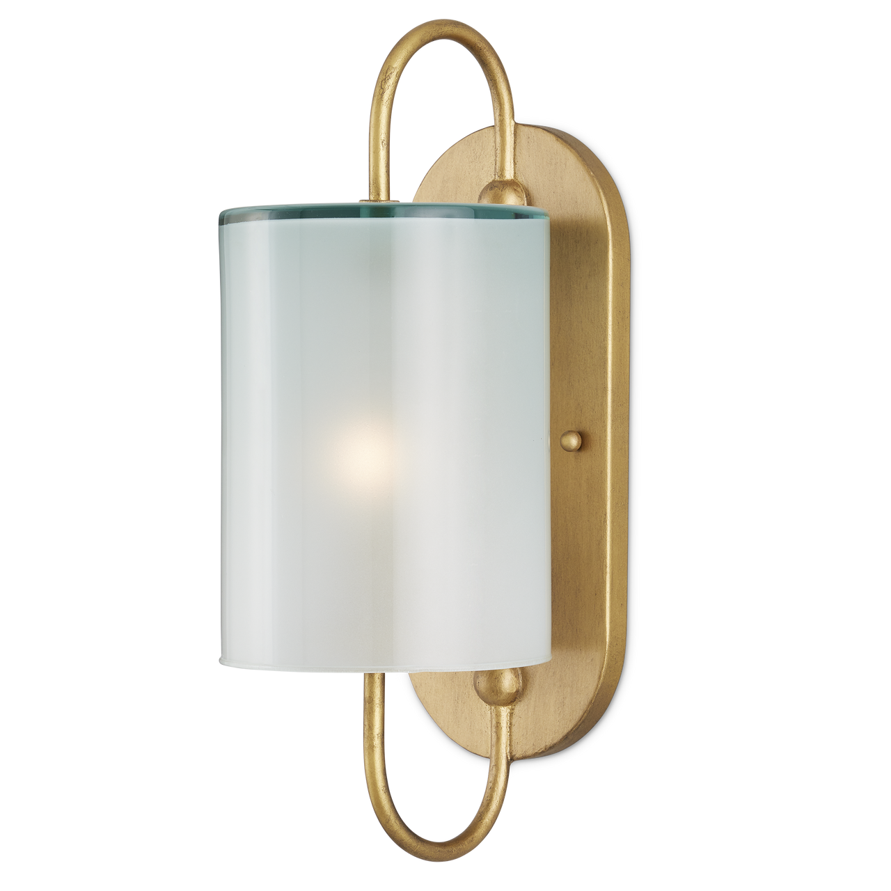 Currey & Co. Glacier Brass 1-Light Wall Sconce 5800-0024