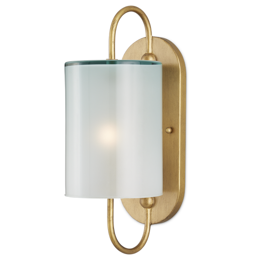 Currey & Co. Glacier Brass 1-Light Wall Sconce 5800-0024