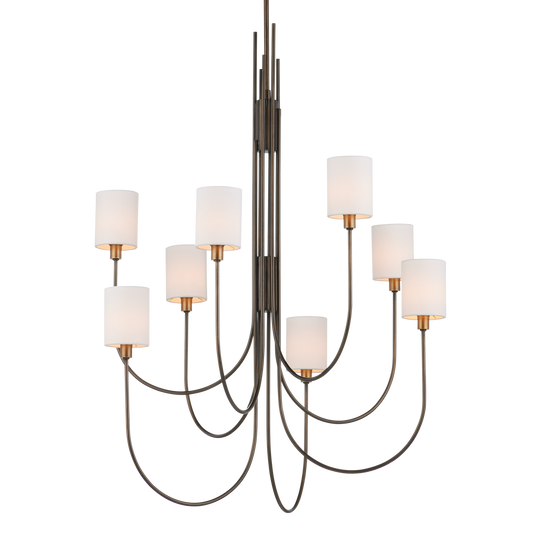 Currey & Co. Archetype 32.5" Bronze 8-Light Chandelier 9000-1168