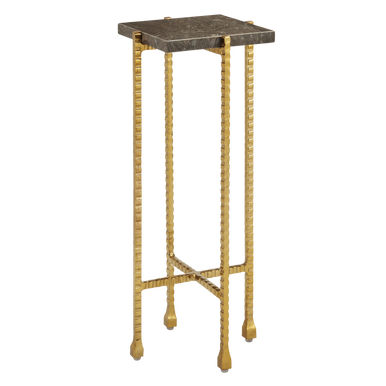 Currey & Co. Flying Marble Gold Drinks Table 4000-0171