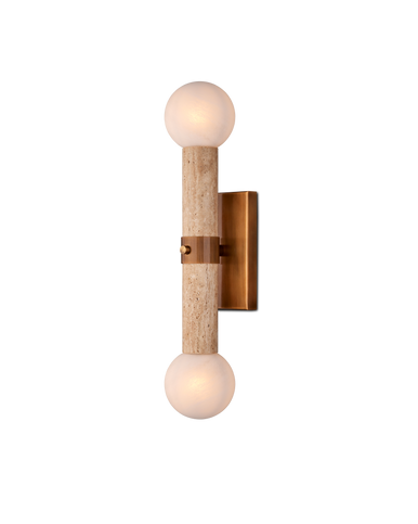 Currey & Co. Beatrix Beige Bath Wall Sconce 5800-0047