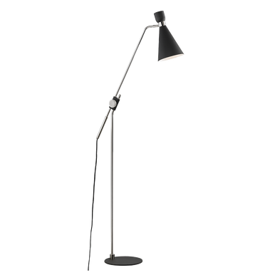 Mitzi 1 Light Floor Lamp in Polished Nickel/Black HL295401-PN/BK