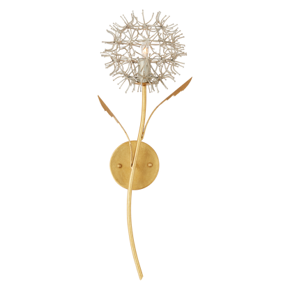 Currey & Co. Dandelion Silver & Gold Wall Sconce 5000-0250