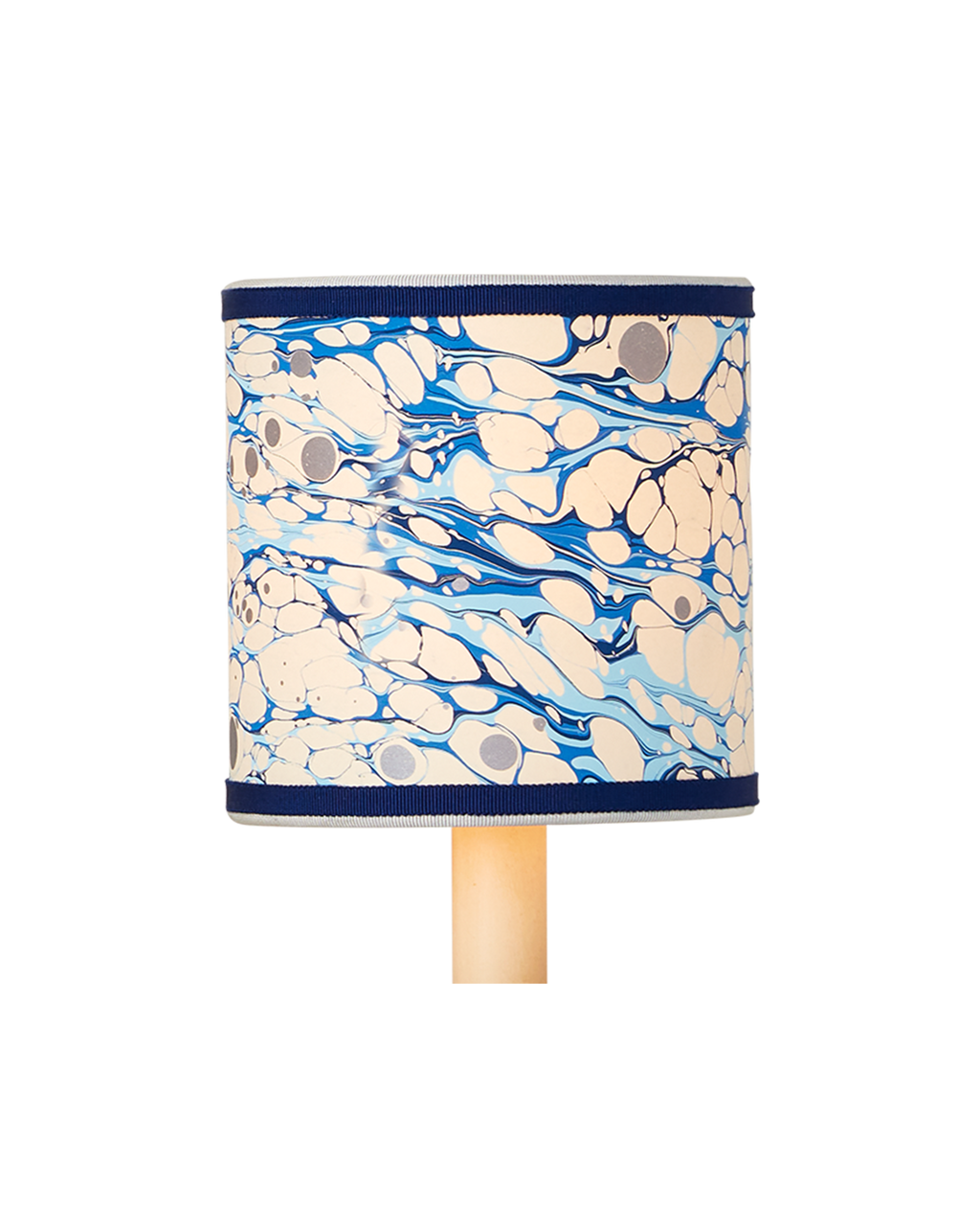 Currey & Co Marble Blue Lace Paper Drum Chandelier Shade in Blue 0900-0032