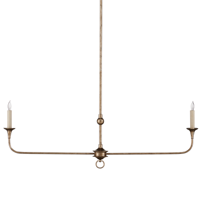 Currey & Co. Nottaway Bronze Linear Chandelier 9000-1128