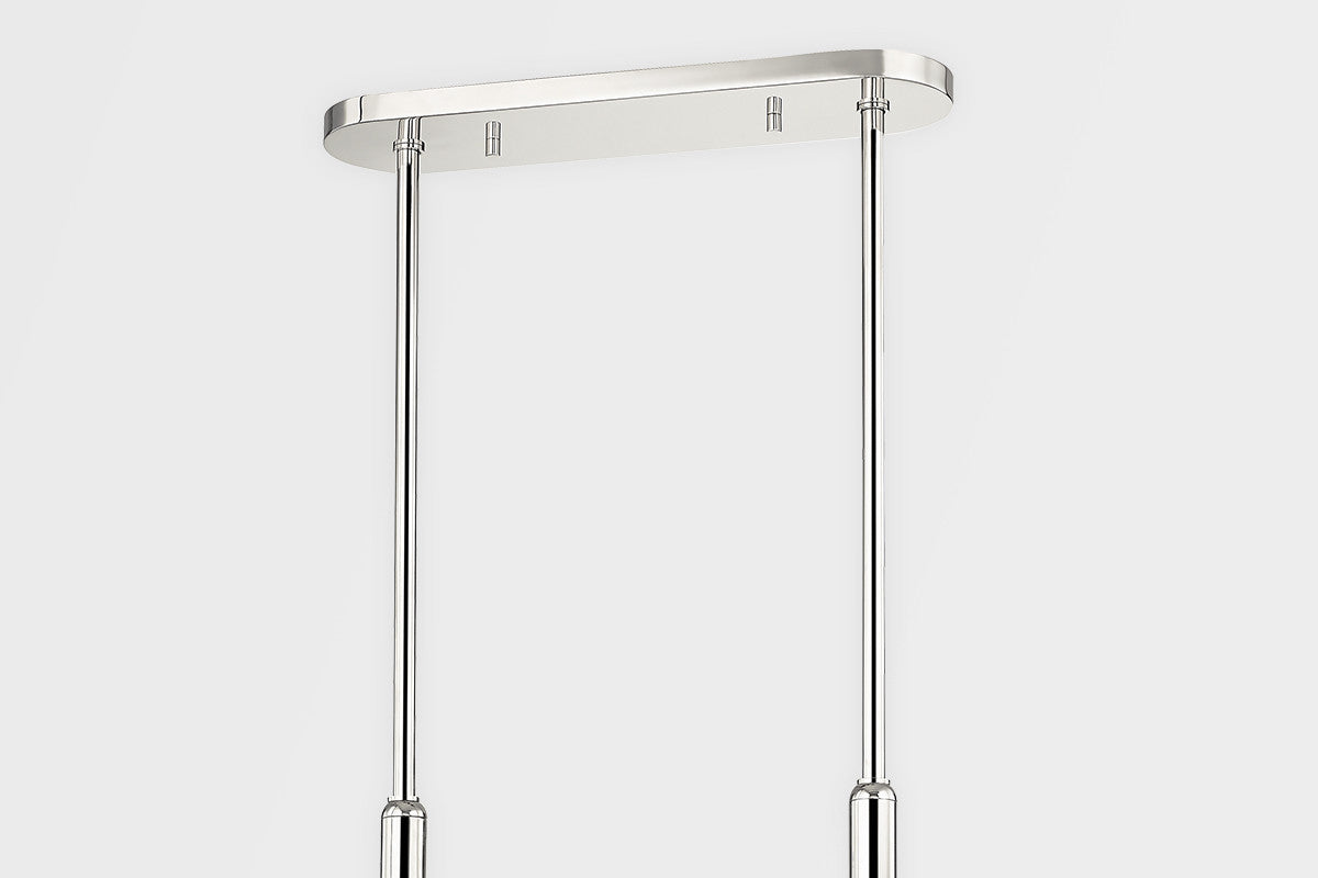 Hudson Valley Lighting Nyack Linear in Polished Nickel/black 6152-PN/BK