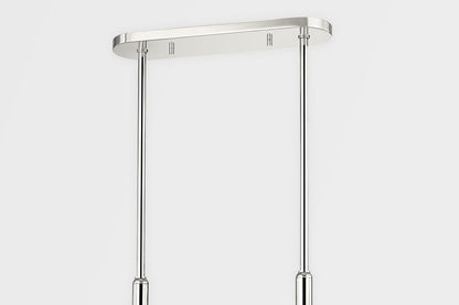 Hudson Valley Lighting Nyack Linear in Polished Nickel/black 6152-PN/BK