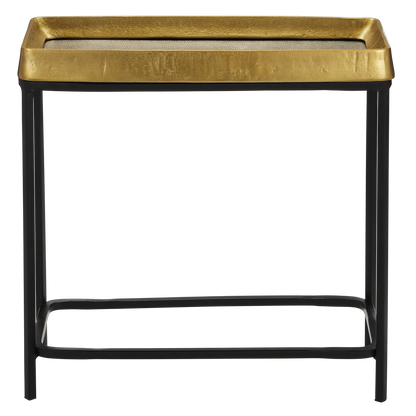 Currey & Co. Tanay Brass Side Table 4000-0148