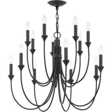 Troy Lighting 14 Light Cate Chandelier in Forged Iron F1014-FOR