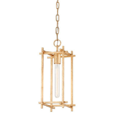 Troy 1 Light Huck Lantern in Vintage Gold Leaf F1093-VGL