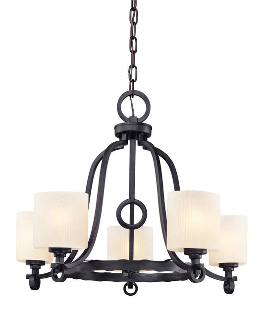 Troy Lighting 1 Light Wisteria Lantern in Weathered Zinc F1125-WZN