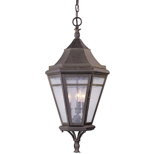 Troy Lighting 3 Light Morgan Hill Lantern in Natural Rust F1276NR