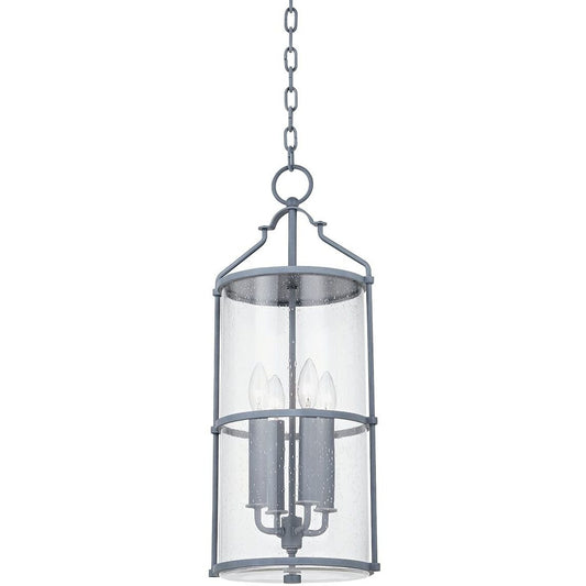 Troy Lighting 4 Light Burbank Lantern in Weathered Zinc F1310-WZN