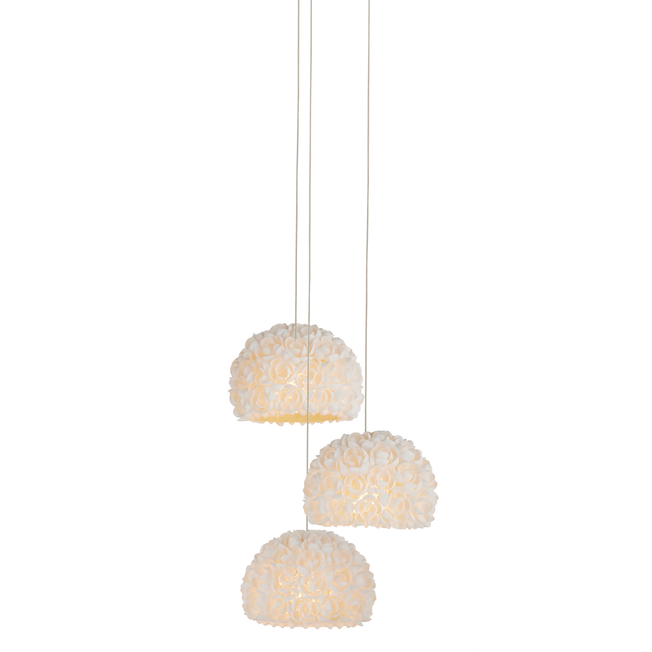 Currey & Co. Virtu 3-Light Round Multi-Drop 9000-1178