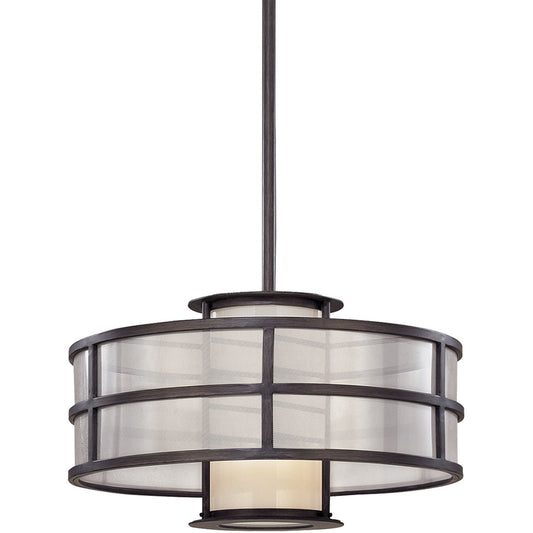 Troy Lighting 1 Light Discus Chandelier in Graphite F2735