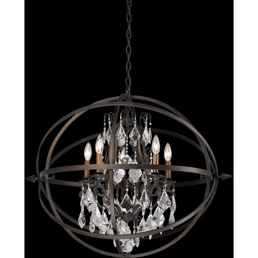 Troy Lighting 5 Light Byron Chandelier in Vintage Bronze F2996